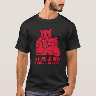 T-shirt Chemise de sensibilisation au SIDA Ruban Sensibili