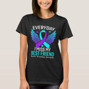 T-shirt Chemise de sensibilisation au suicide Meilleur Ami