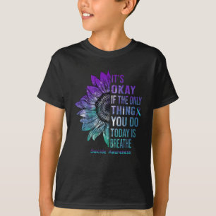 T-shirt Chemise de sensibilisation au suicide Tournesol ca