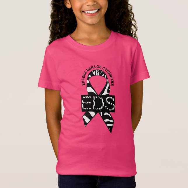 T-Shirt Chemise de sensibilisation au syndrome EDS Ehlers- (Devant)