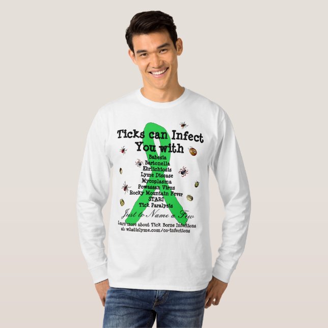 T-shirt Chemise de sensibilisation aux maladies et aux inf (Devant entier)