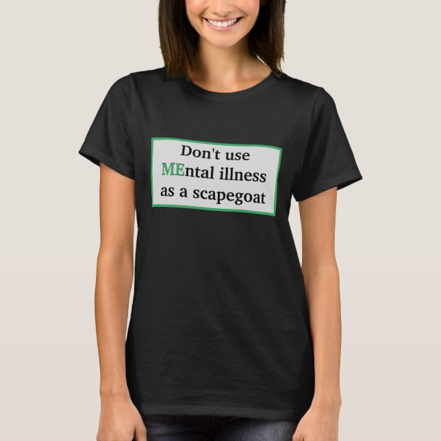 T-shirt Chemise de sensibilisation du bouc émissaire de la (Devant)