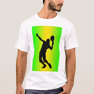 T-shirt chemise de service de vert de silhouette