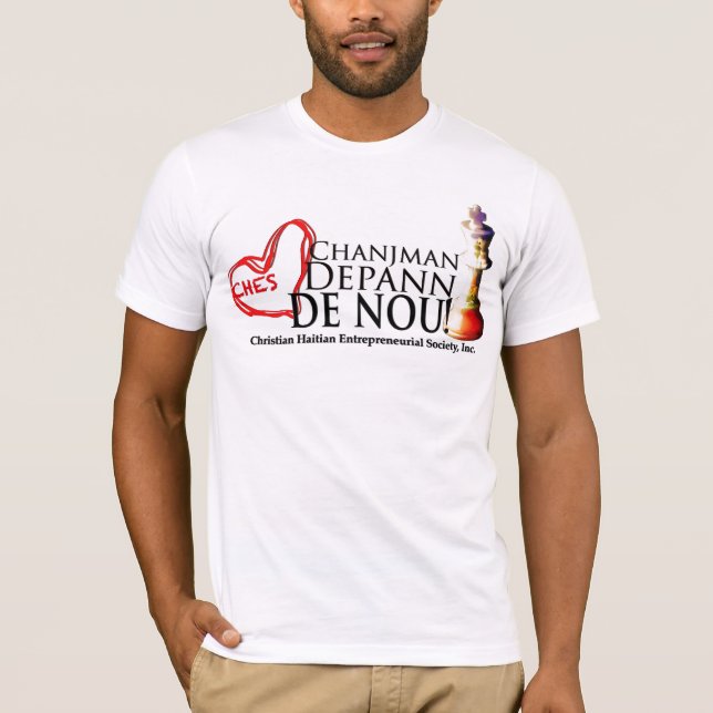 T-shirt Chemise de slogan (Devant)