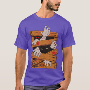 T-shirt Chemise de soirée de film d'horreur Fille effrayan