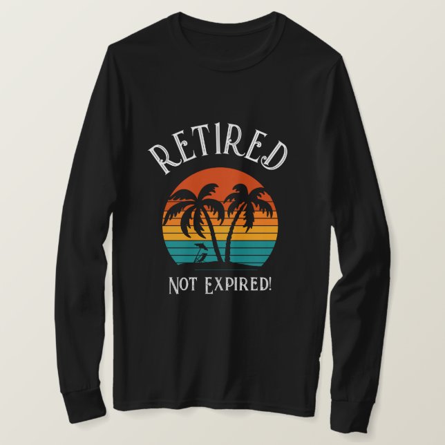 T-shirt Chemise de soleil pour hommes à la retraite (Design devant)