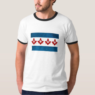 T-shirt Chemise de sonnerie drapeau/OL33 de Chicago