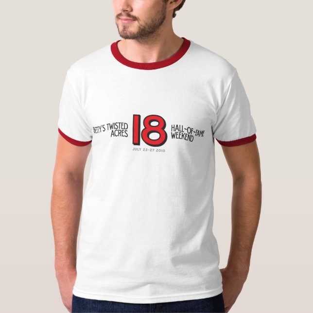 T-shirt chemise de sonnerie du HOF18 des hommes (Devant)