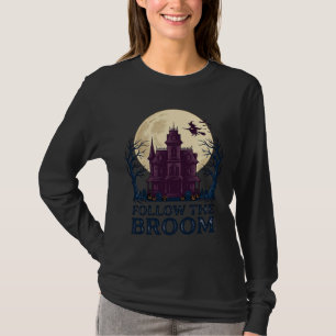 T-shirt Chemise de sorcière de maison hantée Gravure Hallo