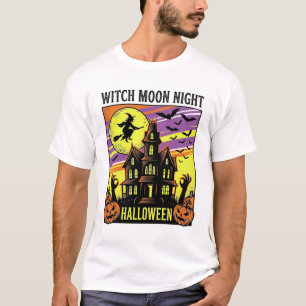 T-shirt Chemise de sorcière d'Halloween Maison hantée vint