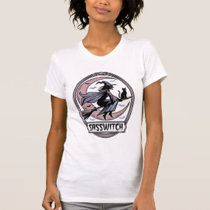 T-shirt Chemise de sorcière impertinente Art Halloween vin