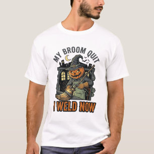 T-shirt Chemise de Soudure Halloween Dessin de Balai de So