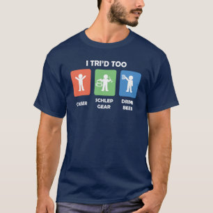 T-shirt Chemise de soutien de Triathlète