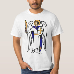 T-shirt Chemise de St Michael avec la prière sur l'invers