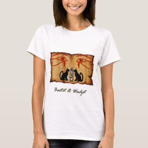 T-shirt Chemise de style égyptien Bastet & Wadjet