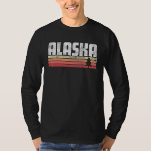 T-shirt Chemise de style rétro Alaska Vintage les années 7