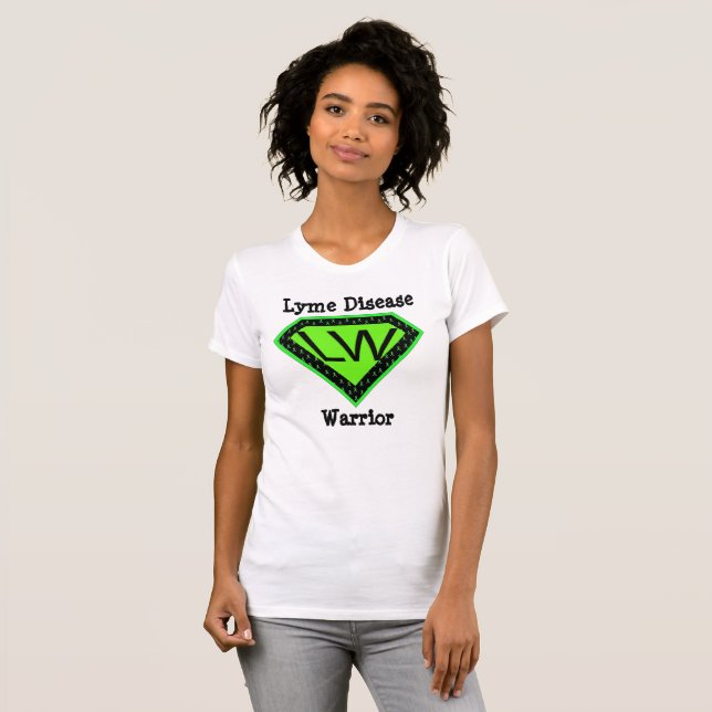 T-shirt Chemise de super-héros guerrier de la maladie de L (Devant entier)