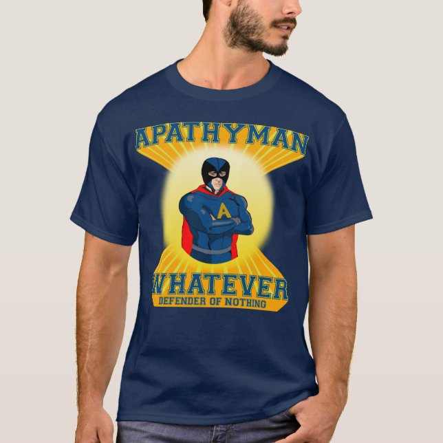 T-shirt Chemise de superhéros d'Apathyman (Devant)