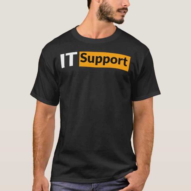 T-shirt Chemise de support informatique, Chemise Pornhub F (Devant)