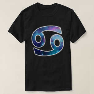 T-shirt Chemise de symbole de Cancer - noir