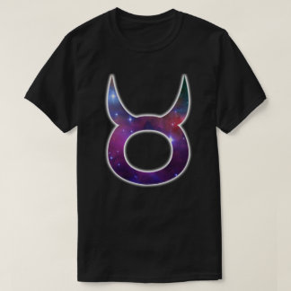 T-shirt Chemise de symbole de Taureau - noir