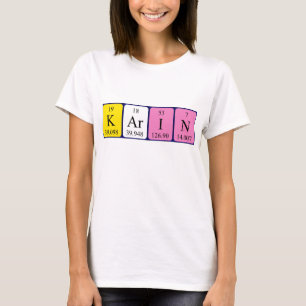 T-shirt Chemise de table périodique de Karin