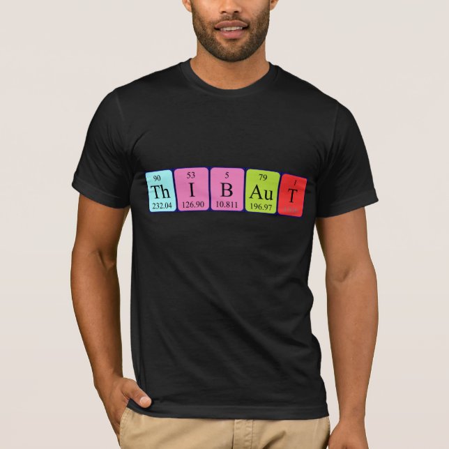 T-shirt Chemise de table périodique Thibaut (Devant)