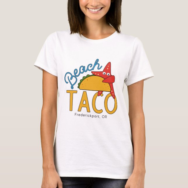 T-shirt Chemise de taco de plage (Devant)