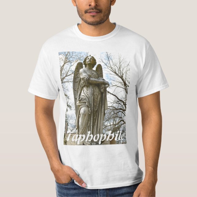 T-shirt Chemise de Taphophile d'ange de cimetière (Devant)