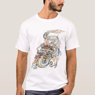 T-shirt chemise de tatouage de dragon