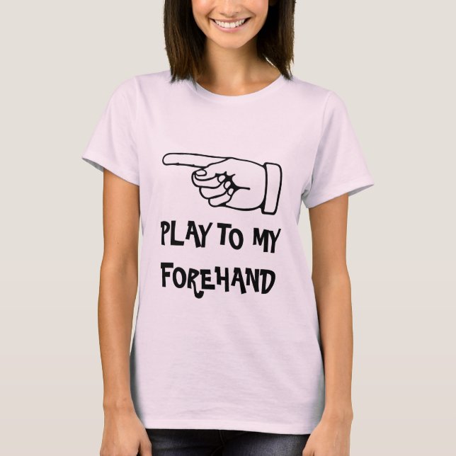 T-shirt Chemise de tennis pour femmes avec une citation am (Devant)