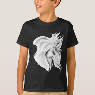 T-shirt Chemise de tête de cheval blanc