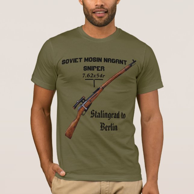 T-shirt Chemise de tireur isolé d'unité centrale de Mosin (Devant)