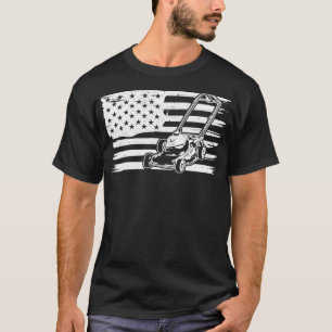 T-shirt Chemise de tondeuse à drapeau américain Chemise à