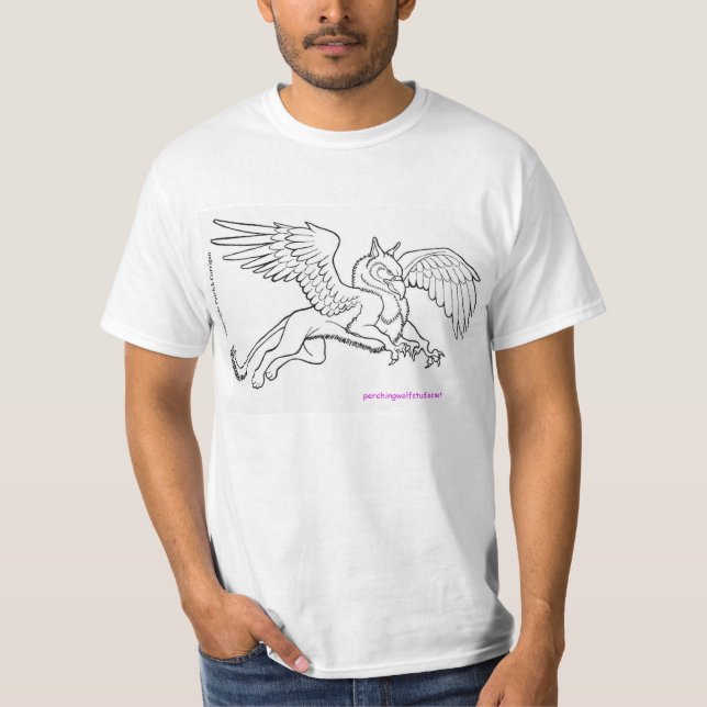 T-shirt Chemise de totem de griffon (Devant)