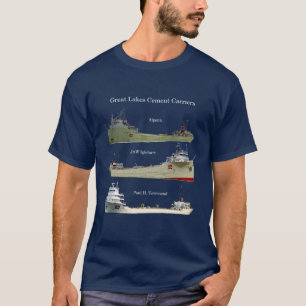T-shirt Chemise de transport de ciment des Grands Lacs fon