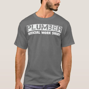 T-shirt Chemise de travail officielle en plombier