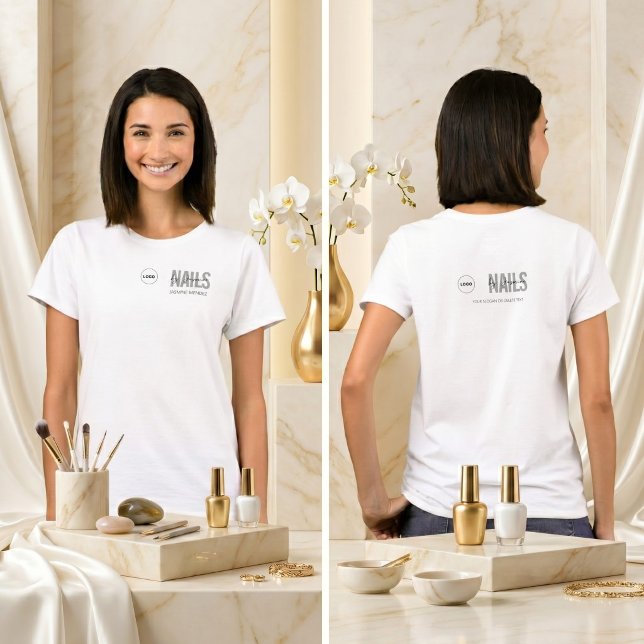 T-shirt Chemise de travail personnalisée pour technicien e (Créateur téléchargé)