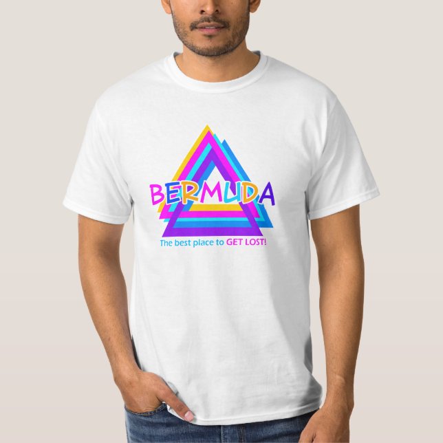 T-shirt Chemise de TRIANGLE des BERMUDES - choisissez le (Devant)