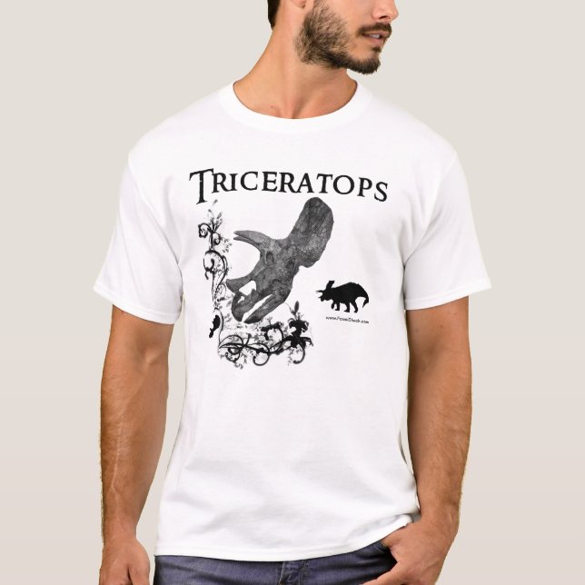 T-shirt Chemise de Triceratops (Devant)