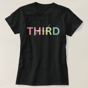 T-shirt Chemise de troisième année, 3e année Chemise de pr