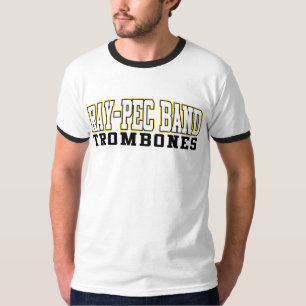 T-shirt Chemise de trombones de la bande Rayon-PEC