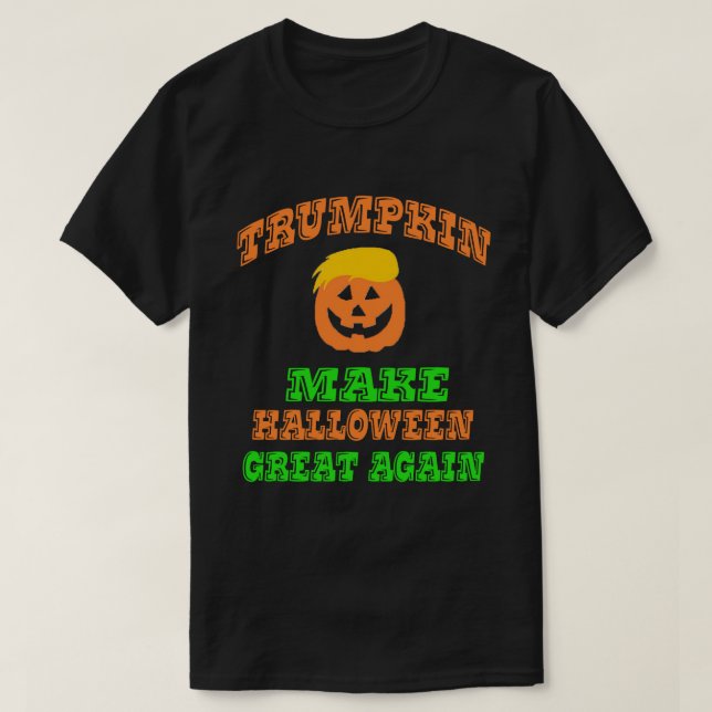 T-shirt Chemise de Trumpkin Halloween (Design devant)