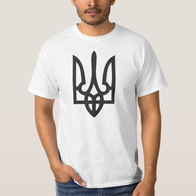 T-shirt Chemise de Tryzub d'Ukrainien (Devant)
