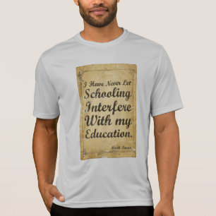 T-shirt Chemise de typographie de citation de Mark Twain