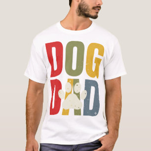 T-shirt Chemise de typographie rétro empreinte de patte de