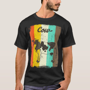 T-shirt Chemise de vache Rétro 70s Vintage Amoureux d'anim