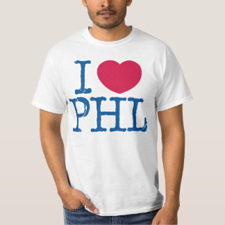 T-shirt Chemise de valeur de chemise d'I <3 PHL