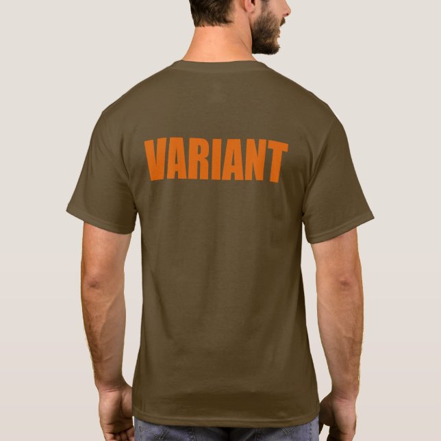 T-shirt Chemise de variante - Impression arrière de varian (Dos)