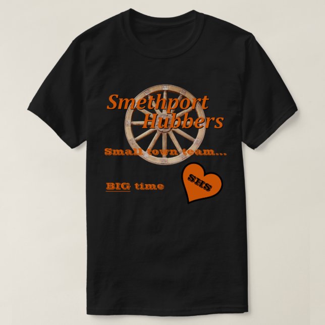 T-shirt Chemise de ventilateur couleur foncée des Hubbers  (Design devant)